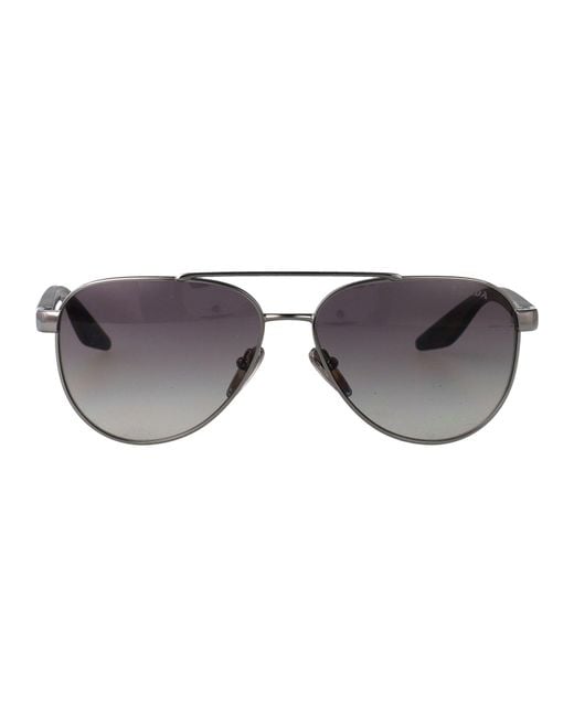 Prada Gray Sunglasses Metal for men