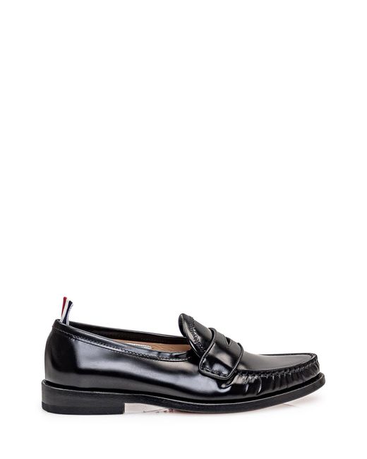 Thom Browne White Leather Moccasin