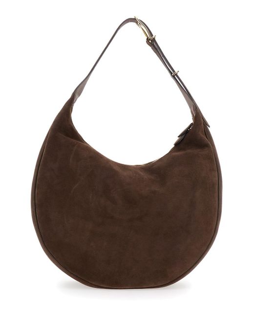 Liffner Brown Shoulder Bag With Top Handle