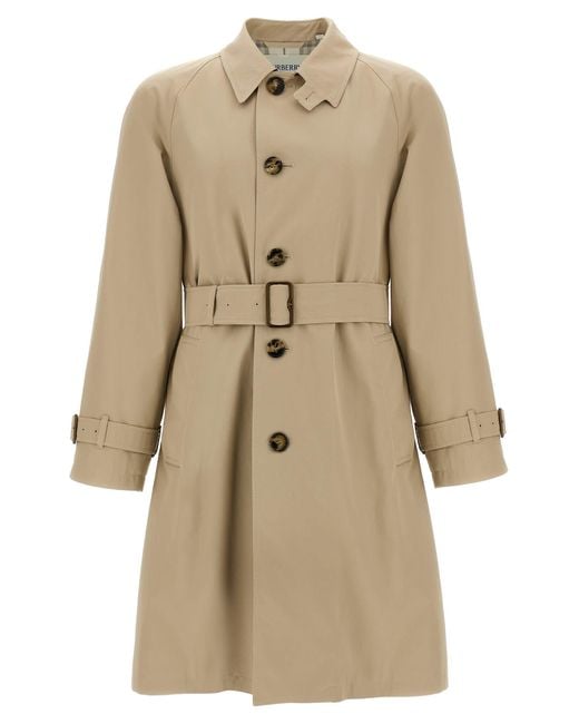 Burberry Natural Car Coat Gabardine for men
