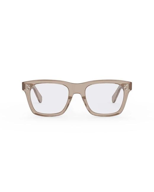 Céline Brown Square Frame Glasses