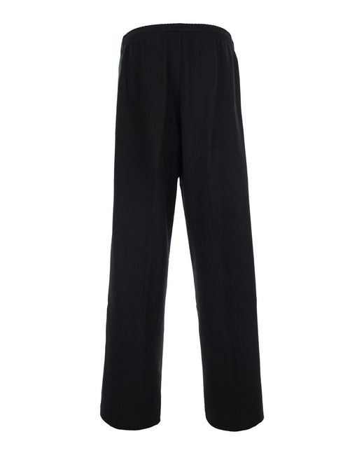 Gucci Black Trousers Web Detail Silk for men