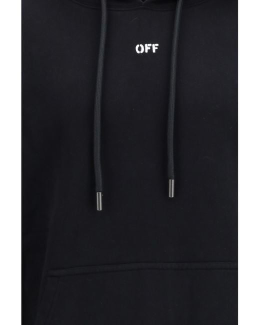 Off-White c/o Virgil Abloh Blue Chain Araldic Arrow Skate Hoodie Cotton Sweatshirts for men