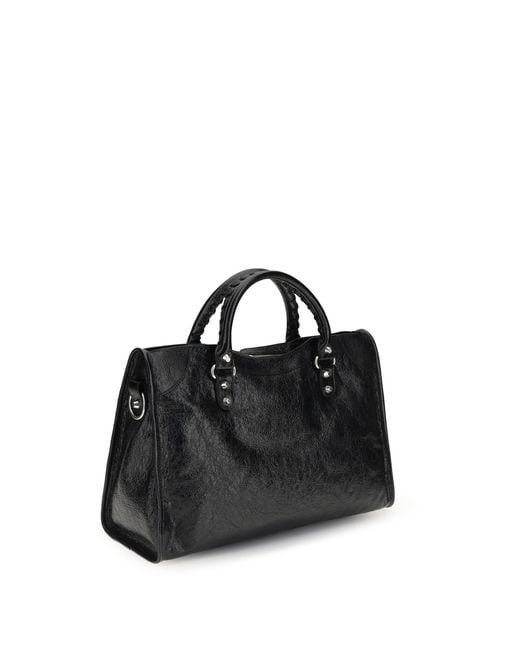 Balenciaga Black Handbag Le City Lambskin Shoulder Bags