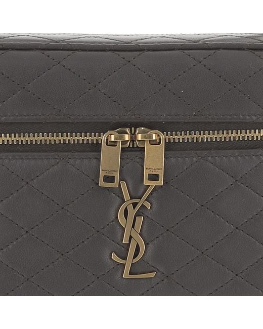 Saint Laurent Black Vanity Bag Gaby Mini Leather Shoulder
