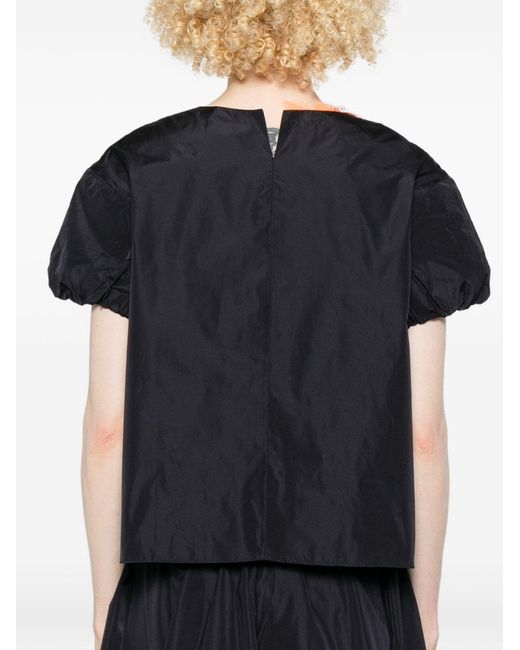 Susanne Bommer Black Puff Sleeves