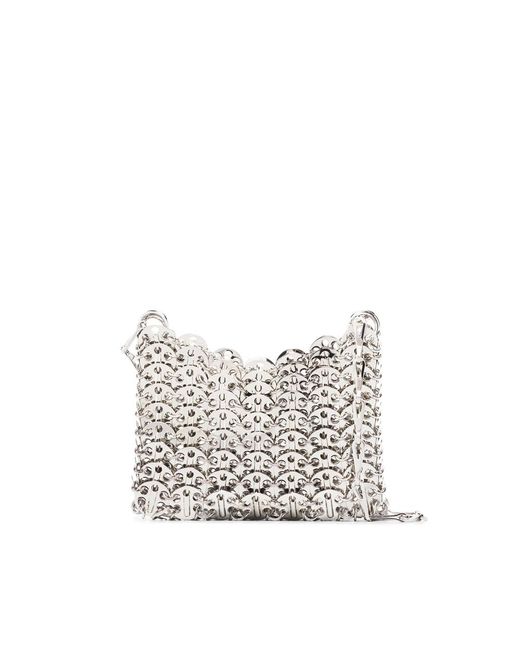 Rabanne White Iconic Nano 1969 Bag