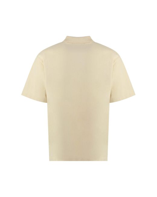 Maison Kitsuné Natural Cotton-Piqué Polo Shirt for men