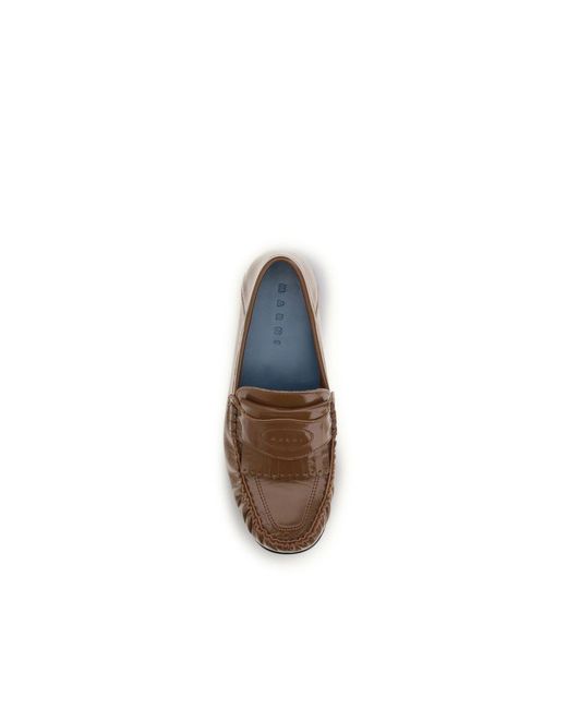 Marni Brown Lamb Ovis Aries Slip