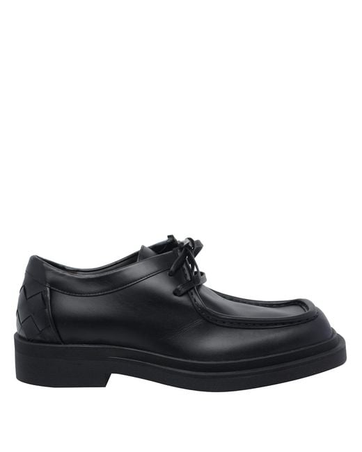 Bottega Veneta Black Laced Up Shoes for men