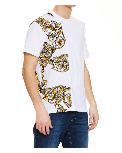 Versace Cotton Regalia Baroque T-shirt in White for Men | Lyst