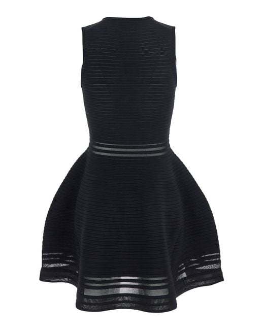 Jonathan Simkhai Black Square Neck Dress With Flared Skirt