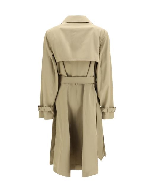 Fendi Natural Trench Coat Cotton