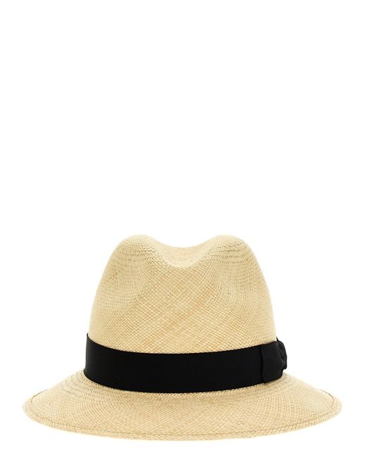Borsalino White Panama Quinto Hat