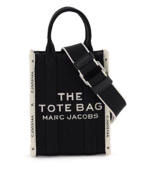 Marc Jacobs Black The Jacquard Mini Tote Bag