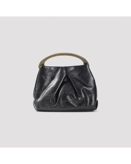 Dries Van Noten Black Medium Shoulder Bag With Flap Unica