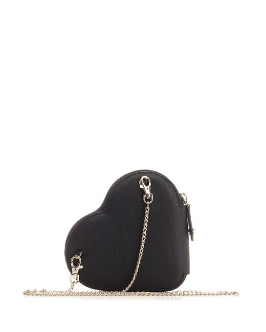 Vivienne Westwood Black New Heart Crossbody Bag