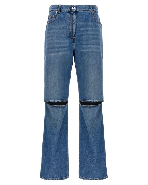 J.W. Anderson Blue Cut-out Jeans