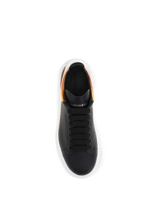 McQueen Black Leather Sneakers for men