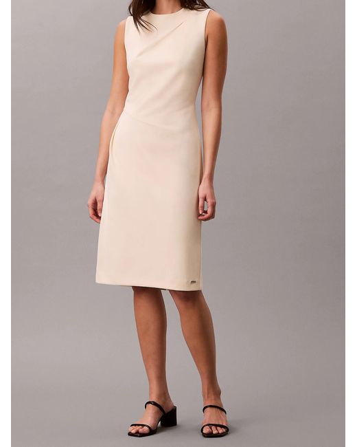 Calvin Klein Pink Scuba Crepe Dress