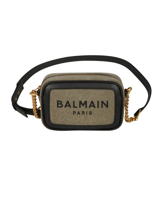 Balmain Cotton Zip-around Logo Camera Bag | Lyst UK