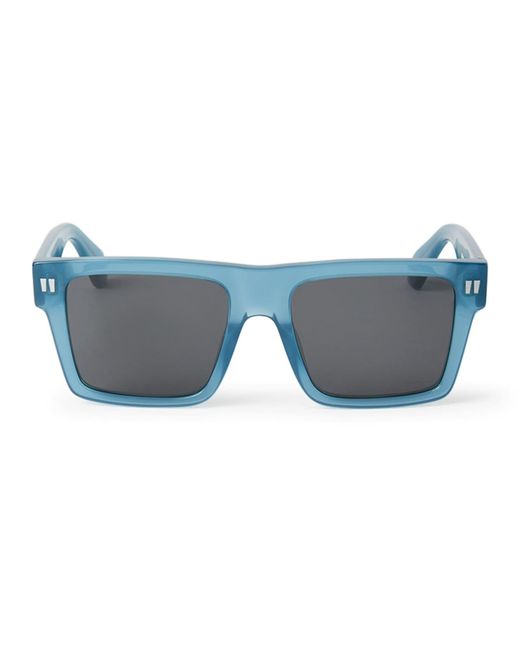 Off-White c/o Virgil Abloh Gray Lawton - Blue / Dark Grey Sunglasses for men