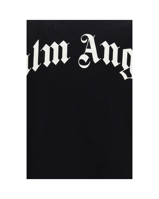 Palm Angels Black Cotton Sweatshirt for men