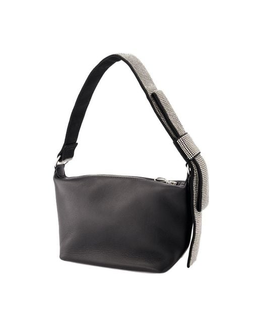 Kara Black Hobo Bow Bag
