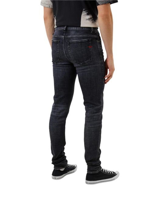DIESEL Blue D-Amny Washed Skinny Fit Stretch Jeans Denim for men