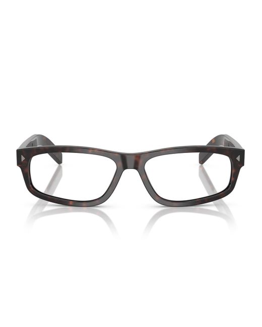 Prada Brown Pr B02V Eyeglasses for men