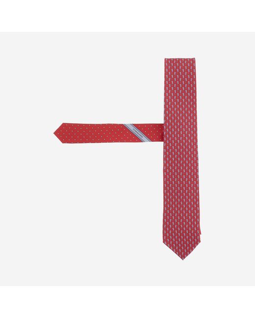 Ferragamo Red Silk Tie Ties & Bow for men