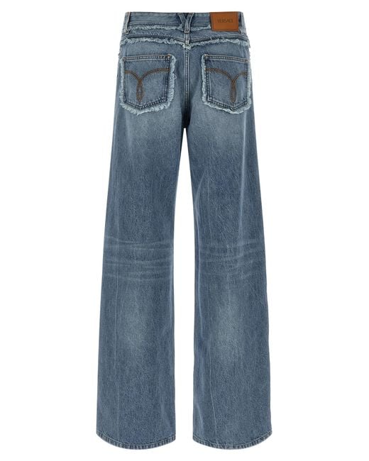 Versace Blue Boyfriend Jeans