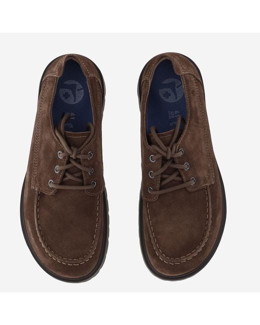 Birkenstock Brown Shoes Highwood Moc Lace Low Leather Boot