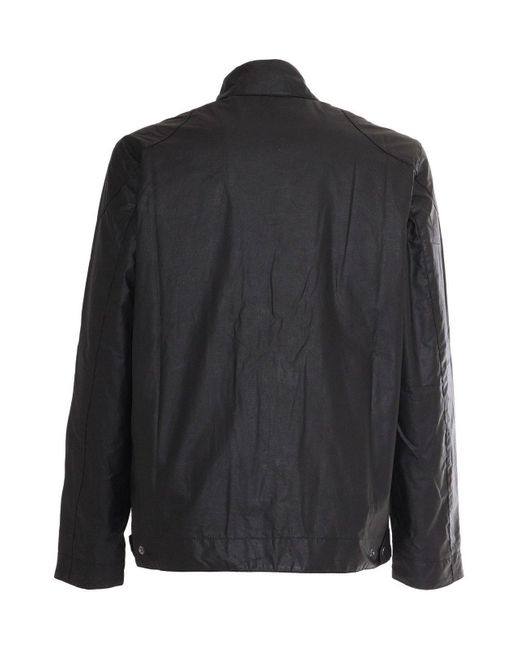 Barbour Logo-Patch Long-Sleeved Jacket in Black for Men | Lyst