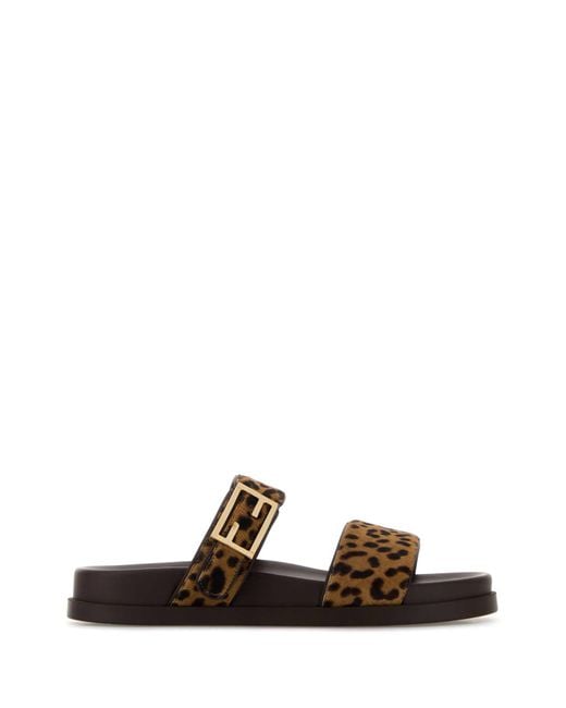 Fendi Brown Sandals