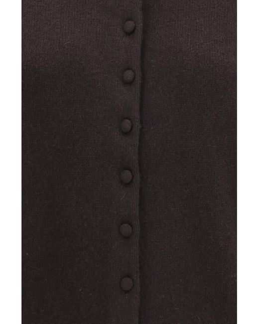 Lisa Yang Black Cashmere Cardigan Denie (Capra Hircus)