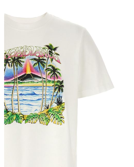 Casablanca Multicolor Volcano T-Shirt for men