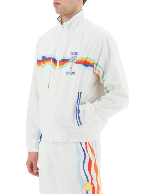 Casablancabrand White Casual Jacket for men