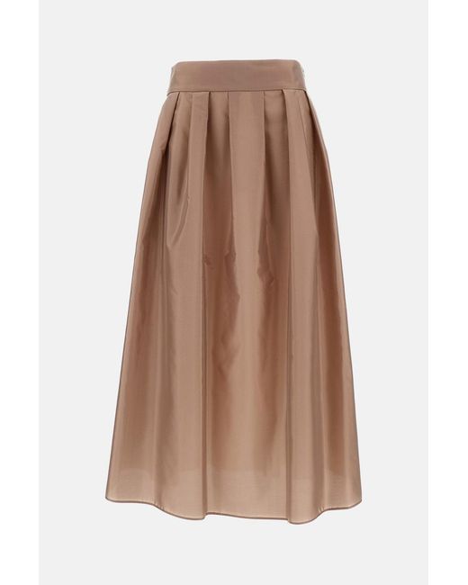 Max Mara Multicolor 'Effetto' Taffetà Skirt