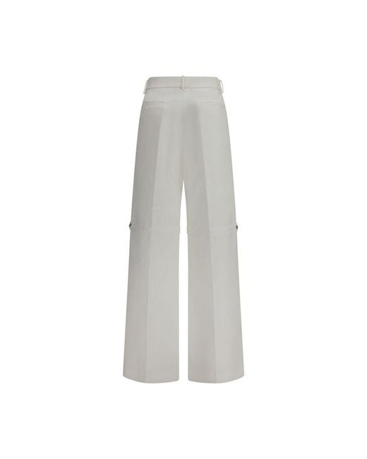 Fendi Gray Cotton Pants