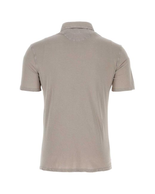 Fedeli Gray Cappuccino Cotton Polo Shirt for men