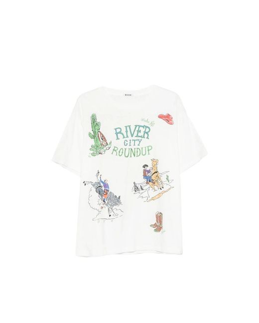 Bode White Neutrals T-Shirts & Vests for men