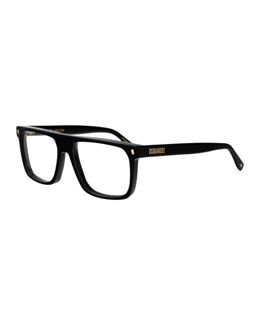 DSquared² Black D2 0182 2M2 Acetate Optical for men