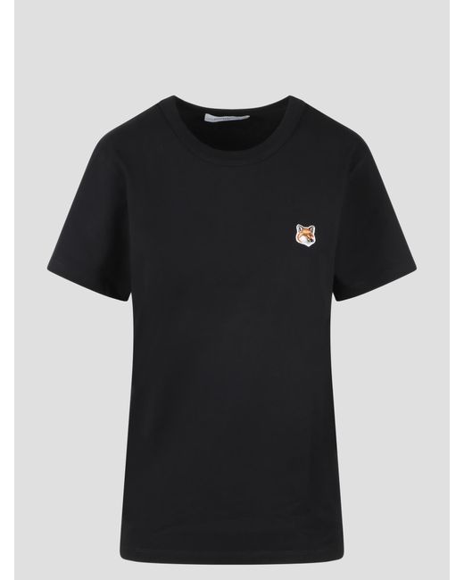 Maison Kitsuné Black Fox Head Patch T-shirt
