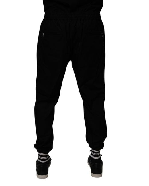 Dolce & Gabbana Black Casual Straightleg Pants for men