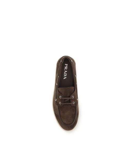 Prada Brown Calf Leather Bos Taurus Slip for men