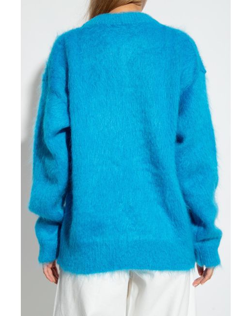 Jil Sander Blue Mohair Sweater
