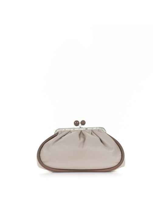 Weekend by Maxmara White Clutch Lisotte