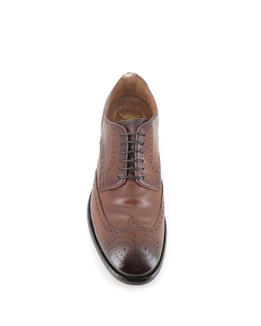 Officine Creative Brown Brogue Providence/006 for men