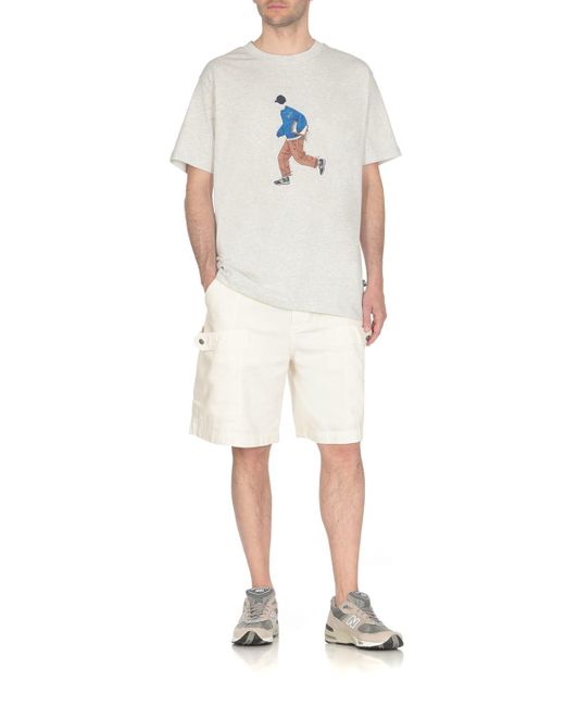 New Balance White Athletics Sport Style T-Shirt for men